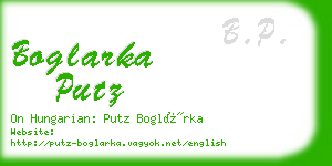 boglarka putz business card